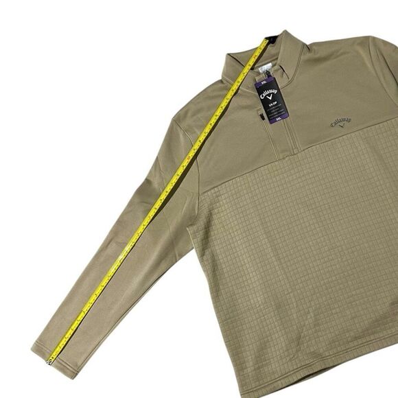 Callaway Men's Quarter Zip Pullover Tan Size XXL - Picture 7 of 12